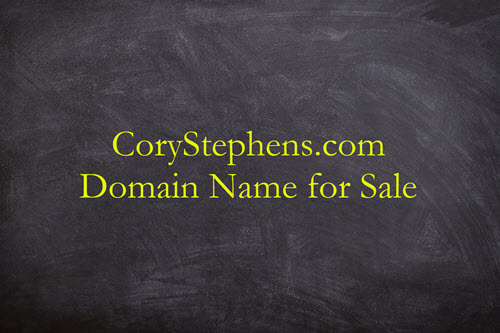 Signboard CoryStephens.com domain name available.