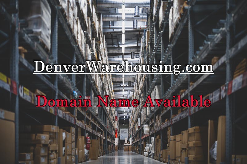 Denver Warehousing dot com signboard domain name available.