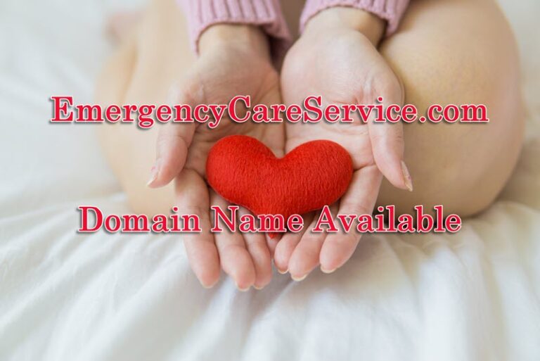 Emergency Care Service dot com signboard domain name available.