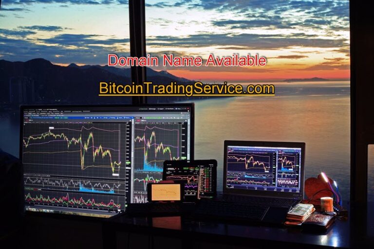 Bitcoin Trading Service signboard domain name available