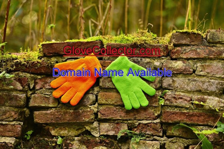 Glove Collector dot com signboard domain name available.