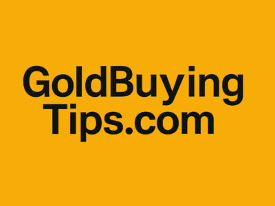 Graphic GoldBuyingTips.com on gold background.
