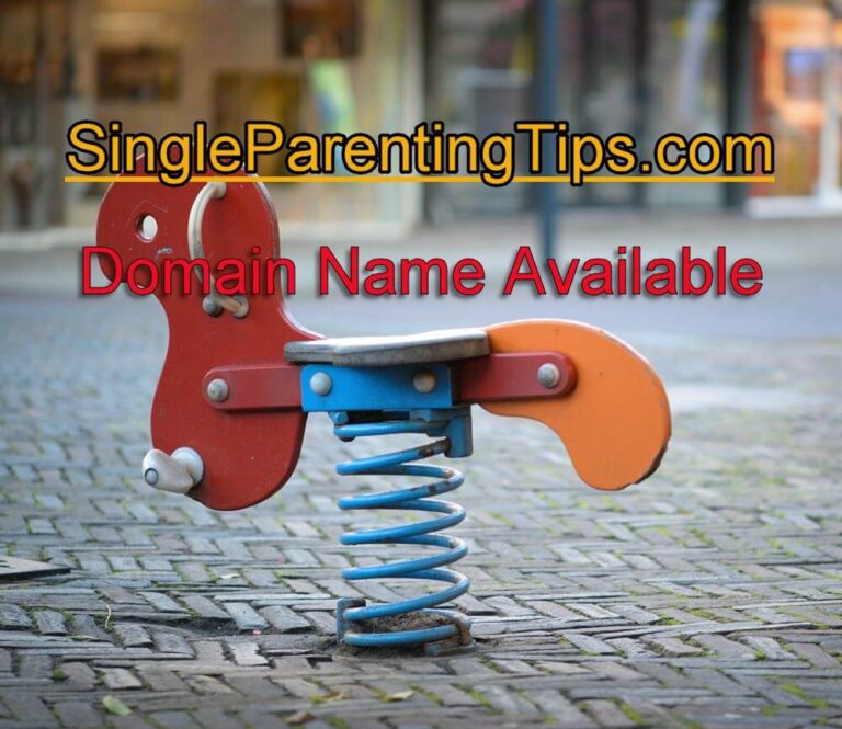 Single Parenting Tips dot com signboard domain name available
