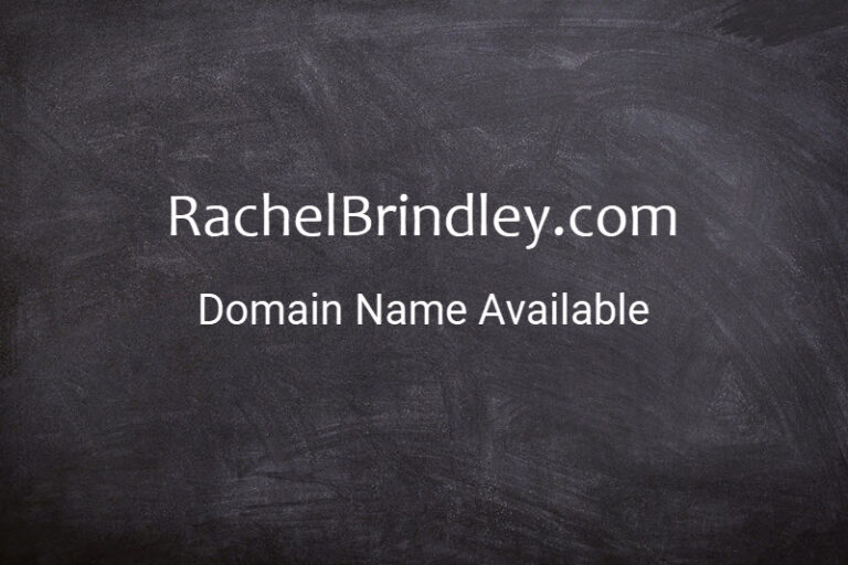 Signboard RachelBrindley.com domain name available.