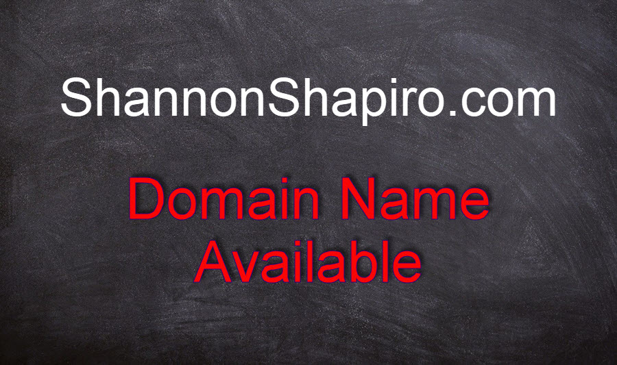 Signboard ShannonShapiro.com domain name available.