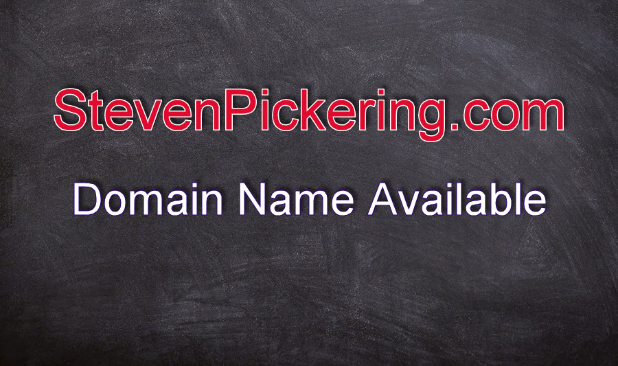 Signboard StevenPickering.com domain name available.
