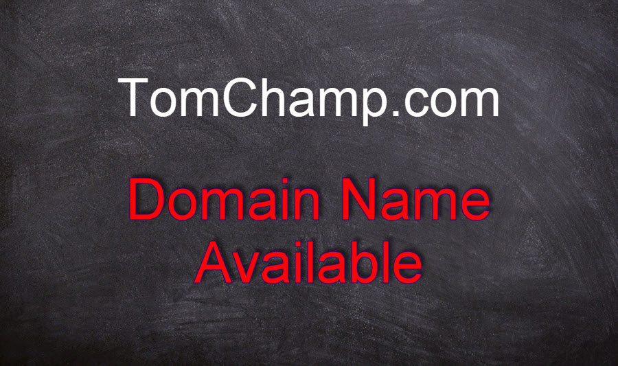 Signboard TomChamp.com domain name available.