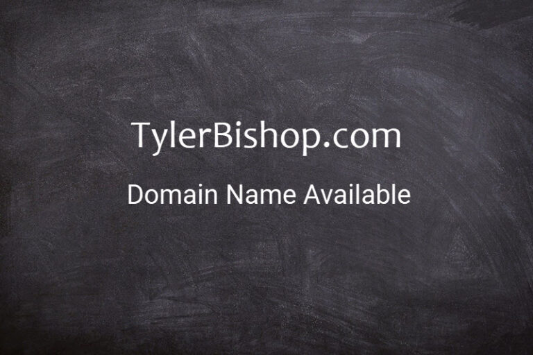 Signboard TylerBishop.com domain name available.