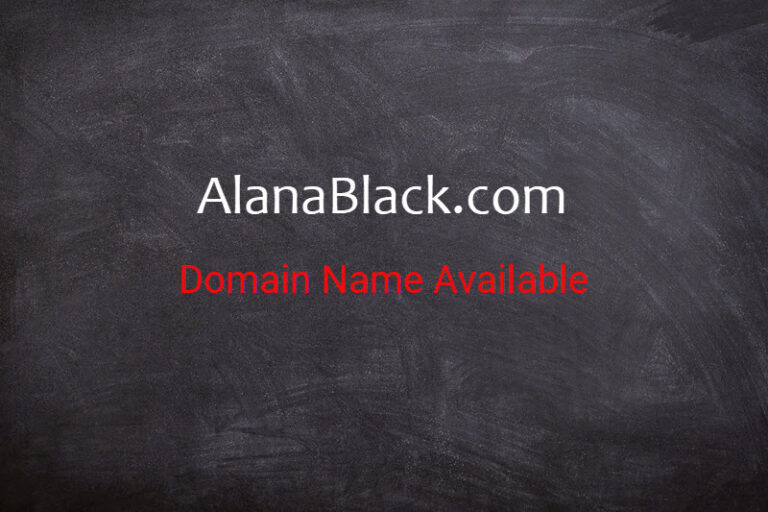Signboard for AlanaBlack.com