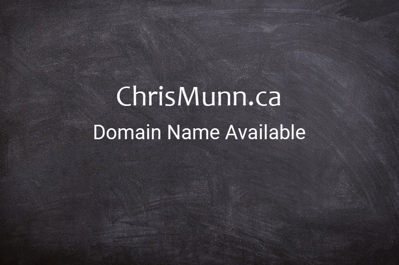 Signboard ChrisMunn.ca domain name available