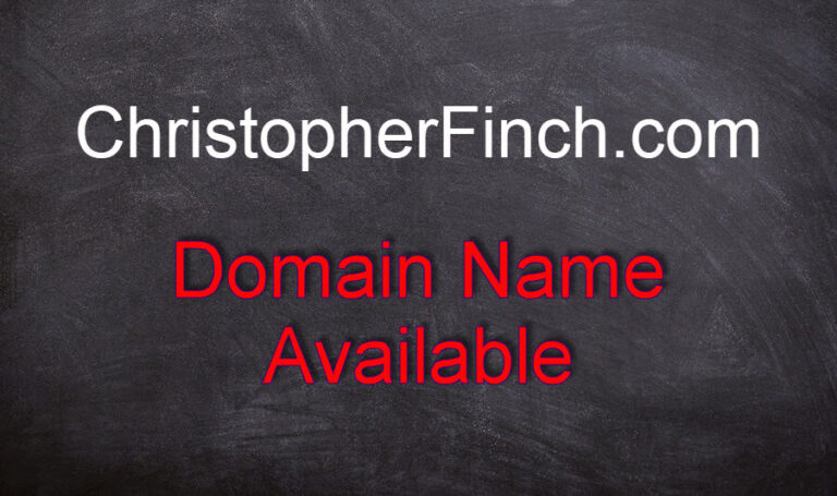 Signboard ChristopherFinch.com domain name available.