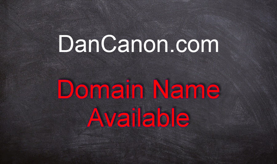Signboard DanCanon.com domain name available.