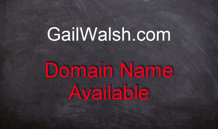 Signboard GailWalsh.com domain name available.