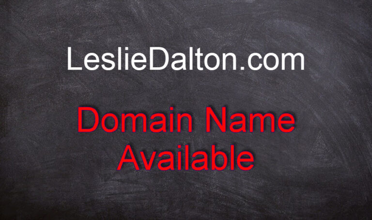 Signboard LeslieDalton.com domain name available.