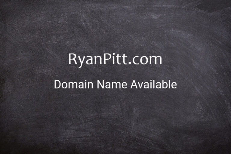 Signboard RyanPitt.com domain name available.