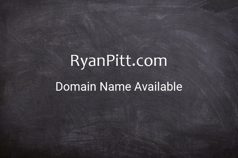 Signboard RyanPitt.com domain name available.