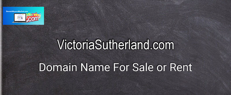 Signboard VictoriaSutherland.com domain name available.