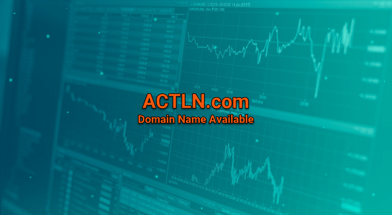 Graphic with text stating ACTLN.com domain name available.