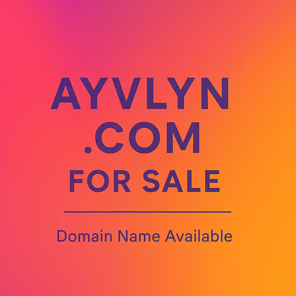 Stylish promotional graphic for Ayvlyn.com featuring sleek typography, vibrant color accents, and a clean layout.