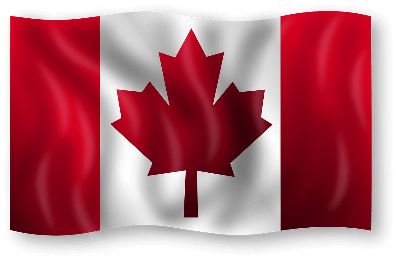 Graphic of Canadian flag.