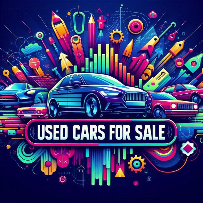 AI generated graphic for domain nameUsedCarsForSale.xyz
