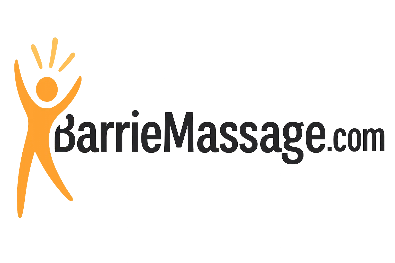 BarrieMassage.com caption on light background.