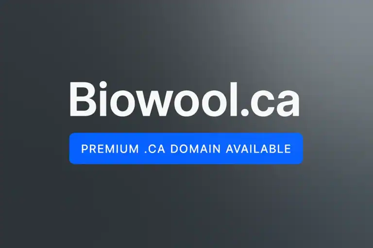 Biowool.ca clean, modern aesthetic, bold typography, and a professional layout.