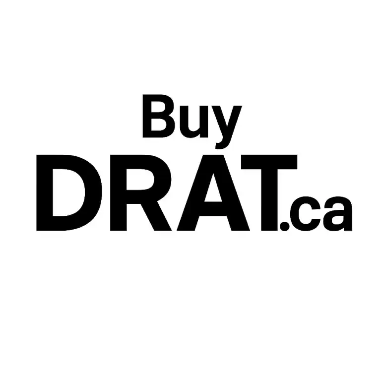 Caption Buy Drat.ca on white background.