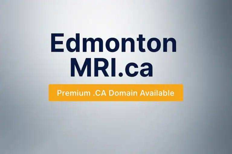 EdmontonMRI.ca designed with clean lines, bold typography, and a tech‑inspired gradient background that pops with teal accents.