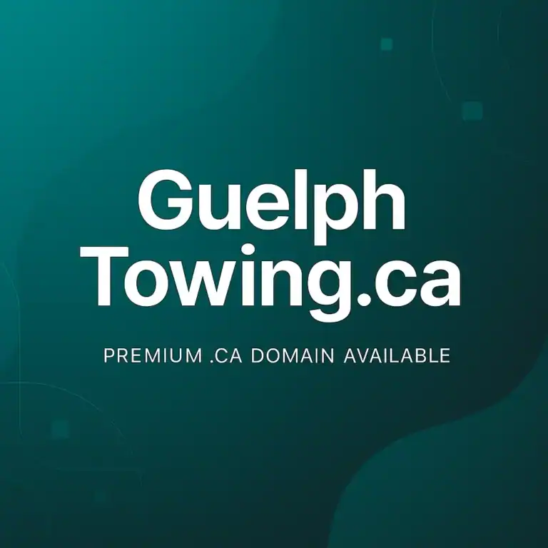 GuelphTowing.ca caption on light green background