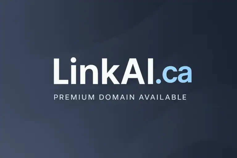 SEO-friendly domain name on dark background.