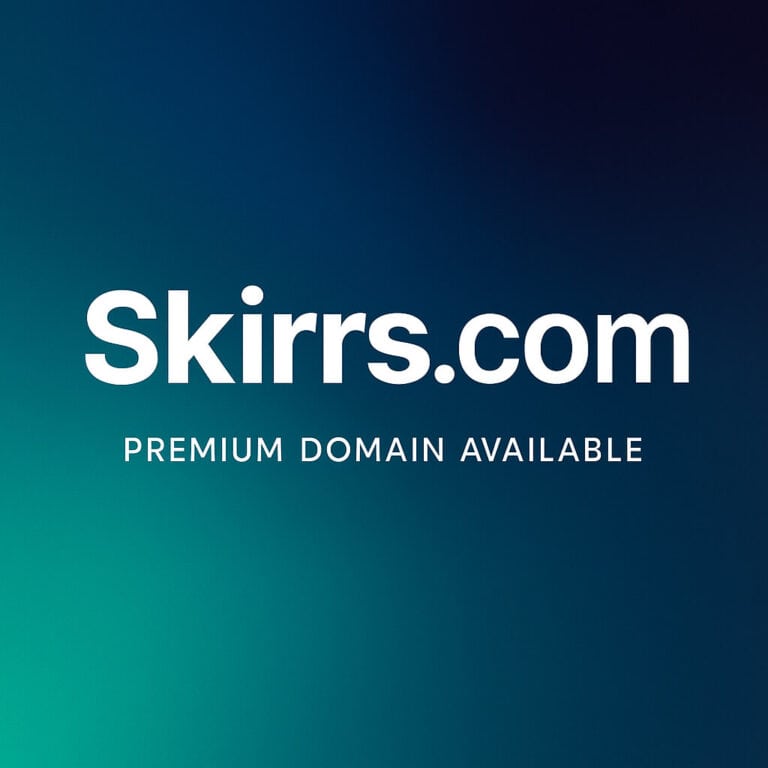 Skirrs.com logo with clean, modern typography representing the domain name.